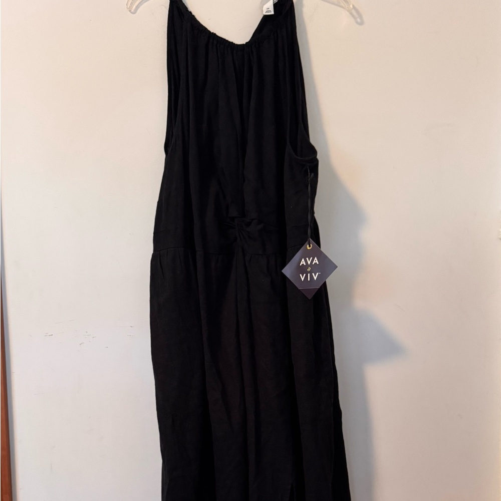 Ava & Viv Classic Black Dress NEW with tags size 2X plus